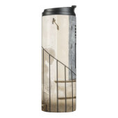 GRAU-HOLZFENSTER THERMOSBECHER (Nach links gedreht)