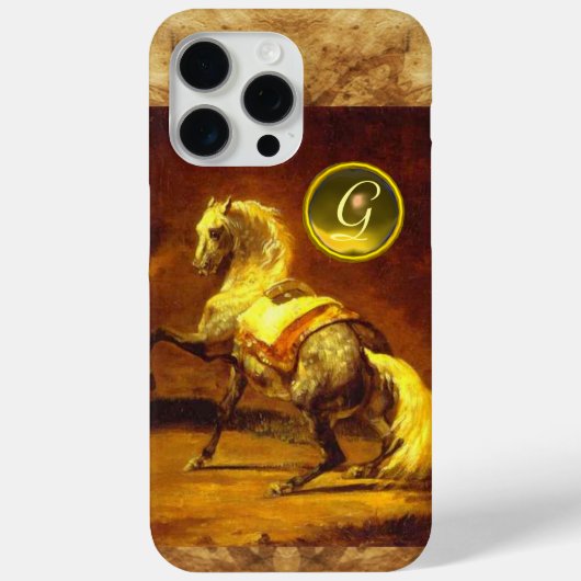 GRAU-HORSE-MONOGRAMM Case-Mate iPhone HÜLLE (Rückseite)