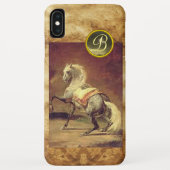 GRAU-HORSE-MONOGRAMM Case-Mate iPhone HÜLLE (Rückseite)