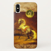 GRAU-HORSE-MONOGRAMM Case-Mate iPhone HÜLLE (Rückseite)