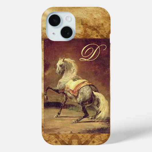 GRAU-HORSE-MONOGRAMM Case-Mate iPhone HÜLLE (Rückseite)