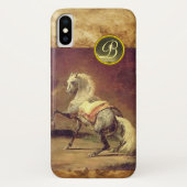 GRAU-HORSE-MONOGRAMM Case-Mate iPhone HÜLLE (Rückseite)