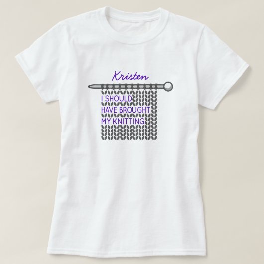 Grau, ich hätte mir das Knittern machen sollen T-Shirt (Design vorne)
