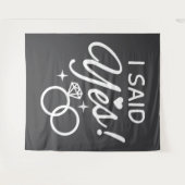 Grau, ich sagte ja Engagement Party Wandteppich (Vorderseite (Horizontal))