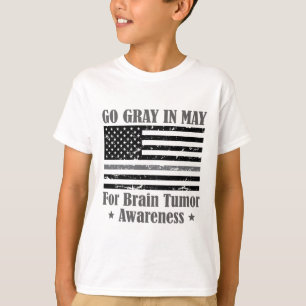 Grau im Mai Gehirntumorbewusstsein Krebs Hoffnung  T-Shirt