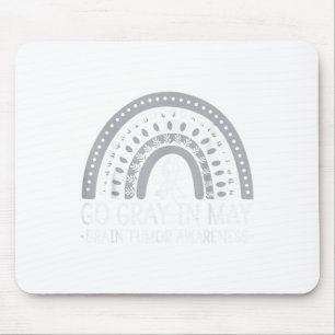 Grau im Mai Hirntumor-Bewusstsein Rainbo Mousepad