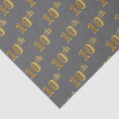 Grau, Imitate Gold 10. (10.) Event Tissue Paper Seidenpapier (Ausschnitt)