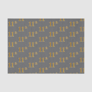 Grau, Imitate Gold 11. (Elfte) Event Tissue Paper Seidenpapier
