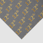 Grau, Imitate Gold 12. (Zwölfte) Event Tissue Pape Seidenpapier (Ausschnitt)