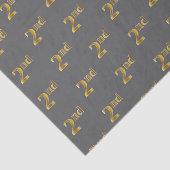 Grau, Imitate Gold 2. (2.) Event Tissue Paper Seidenpapier (Ausschnitt)