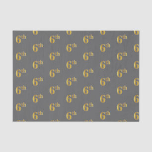 Grau, Imitate Gold 6. (6.) Event Tissue Paper Seidenpapier