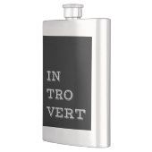 Grau Introvert Flasche Flachmann (Links)