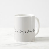 Grau Irgendein Hase liebt dich Kaffeetasse (VorderseiteRechts)