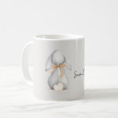 Grau Irgendein Hase liebt dich Kaffeetasse (Vorderseite Links)
