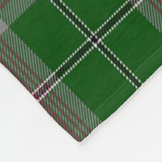 Grau Jagd Clan Abzeichen Tartan Kariert Fleecedecke (Ecke)