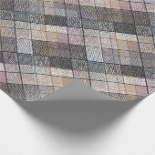 grau kariert. geschenkpapier (Ecke)