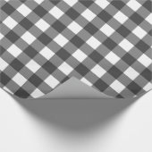 grau Kariert Geschenkpapier (Ecke)