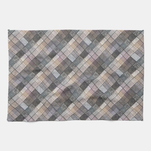grau kariert. geschirrtuch (Horizontal)