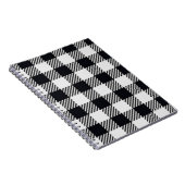 grau Kariert | Schachbretts Spiral Foto Notebook Notizblock (Rechte Seite)