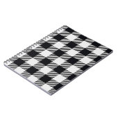 grau Kariert | Schachbretts Spiral Foto Notebook Notizblock (Linke Seite)