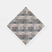 grau kariert. serviette (Ecke)