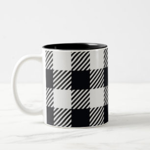 grau Kariert   Tasse von Schachbrettern