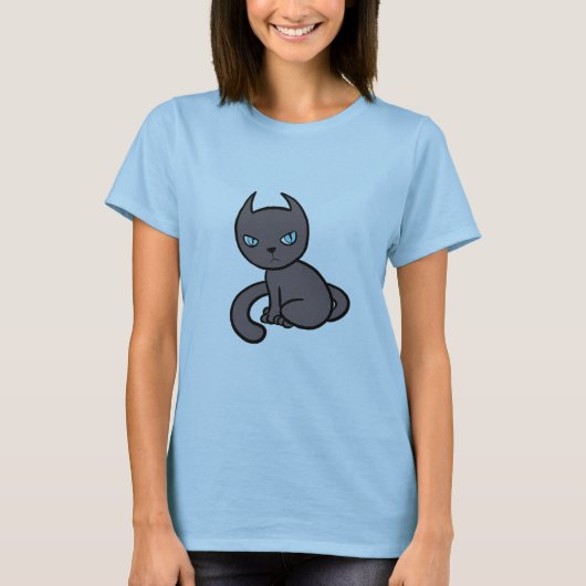 Grau-Kitty-Katze T-Shirt (Vorderseite)