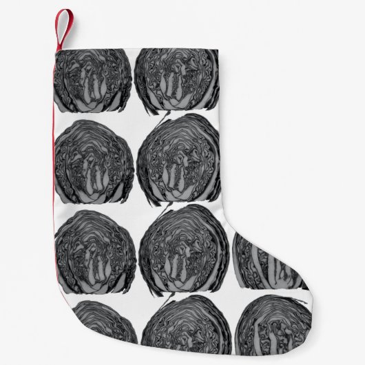 Grau Kleiner Weihnachtsstrumpf (Vorderseite)