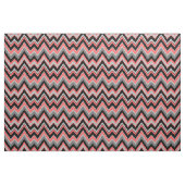Grau & Korallen Zickzack Zigzag Nahtloses Muster Stoff (Yard (91,4 cm))