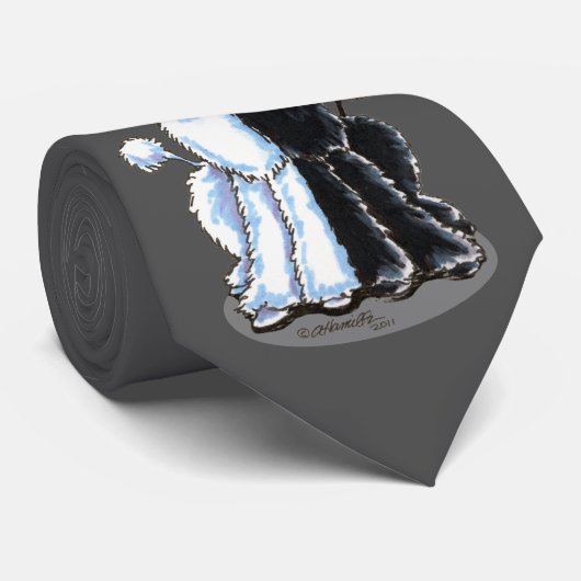 Grau Krawatte (Gerollt)