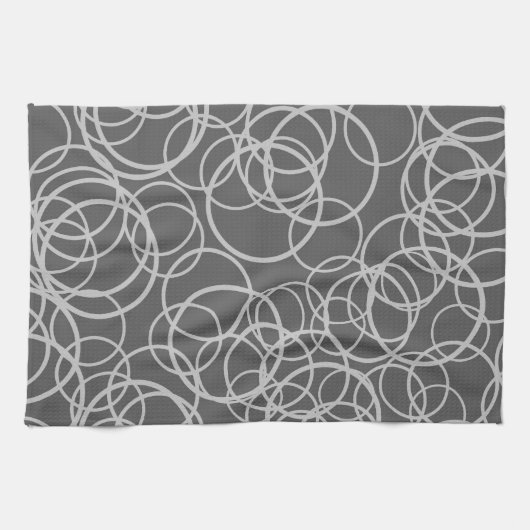 Grau kreist Geschirrtuch ein (Horizontal)