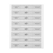 Grau-Lace-Wrap rund um das Seifenlabel (Bogen)