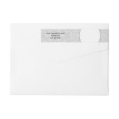 Grau-Lace-Wrap rund um das Seifenlabel (Rückseite)