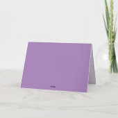 Grau Lavendel Karte (Rückseite)