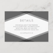 Grau Layered Geometric & Black Details Begleitkarte (Vorderseite)