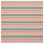 Grau, leichter Lachs und hellgelbe Linien Stoff (Muster)