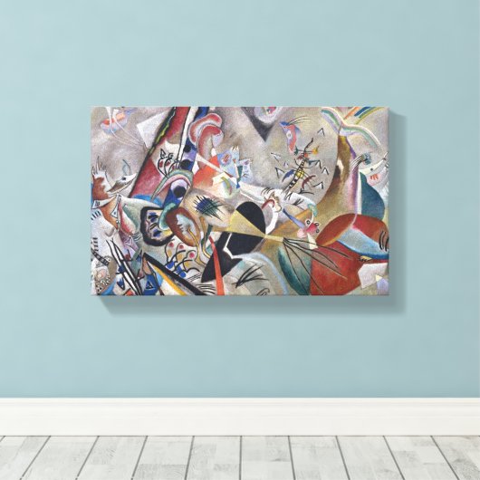 Grau Leinwanddruck (Insitu (Holzboden))