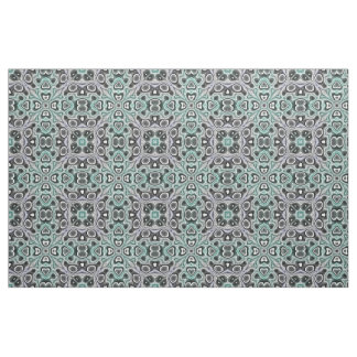 Grau-lila Retro-Chic Nouveau-Mosaikmuster Stoff