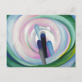 Grau Linien w Schwarz, Blau und Gelb | O'Keeffe | Postkarte (Vorderseite)