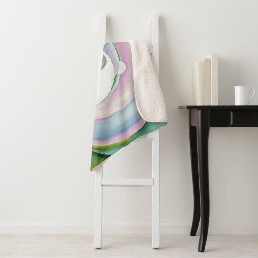 Grau Linien w Schwarz, Blau und Gelb | O'Keeffe | Sherpadecke (Beispiel)