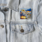 Grau Lizard bei Sonnenuntergang Button (Beispiel)