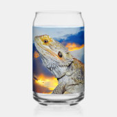 Grau Lizard bei Sonnenuntergang Dosenglas (Vorderseite)