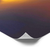 Grau Lizard bei Sonnenuntergang Poster (Ecke)