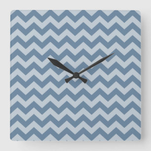 Grau-marokkanische Moods-Chevrons Quadratische Wanduhr