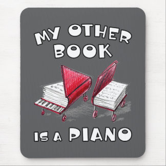 Grau mein anderes Buch ist eine Klavierportraitaus Mousepad