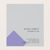 Grau Minimalistisch Classic Beruflich Visitenkarten (Außenseite Aufgefaltet)