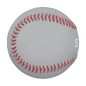 Grau minimalistischer benutzerdefinierter Name  Baseball (Vorderseite Links)