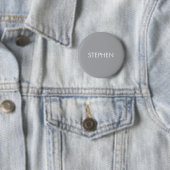 Grau minimalistischer benutzerdefinierter Name  Button (Beispiel)