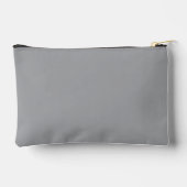 Grau minimalistischer benutzerdefinierter Name  Zubehörtasche (Rückseite)