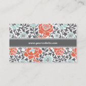 Grau-Minze und Korallenröhre Visitenkarte (Rückseite)